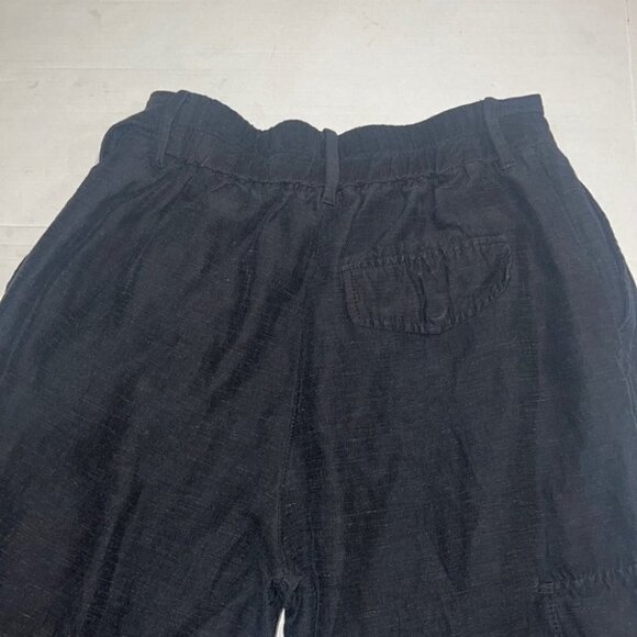 Aritzia Wilfred black linen tie waist trousers size small - Picture 7 of 14